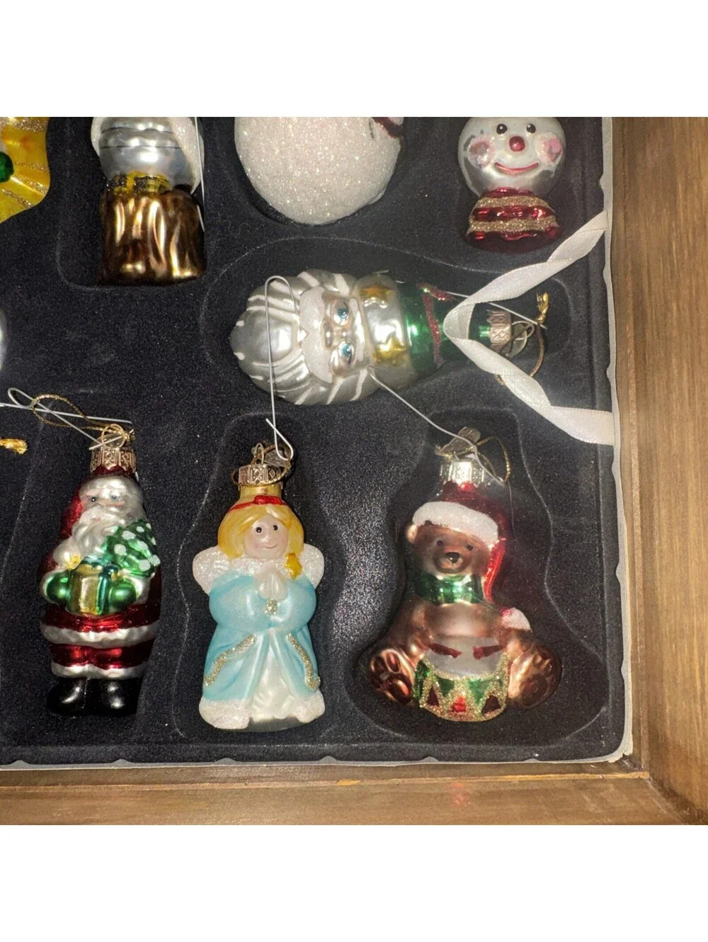 Thomas Pacconi  Christmas ornament set 36 in wood case 2002 Collection [COPY]
